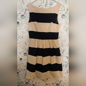 B Darlin Elegant Black and Cream Dress